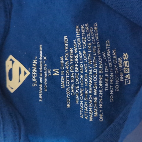 Superman Graphic T-Shirt with red cape- Blue - Picture 6 of 6
